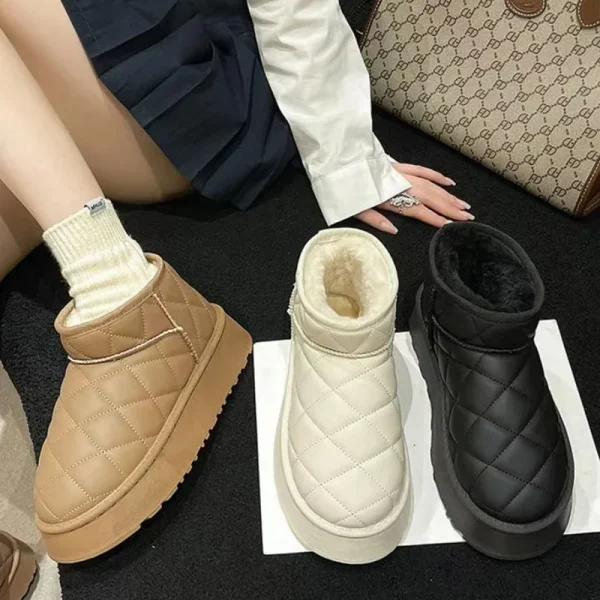 Snow Boots Women Winter 2025 New Style Plus Fleece - Image 2