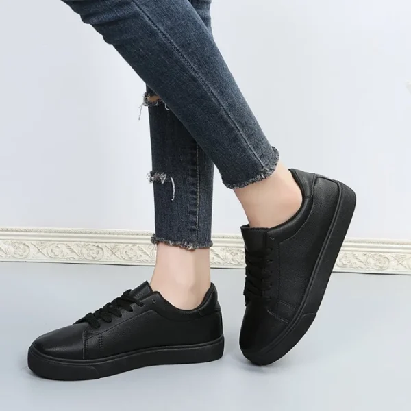 Men Casual Shoes Genuine Leather Mens Shoes Comfortable Sneakers Man Loafers Breathable High Quality White Shoes - Image 3