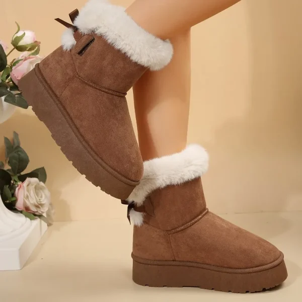 Snow Boots Women Winter Shoes Women Platform Boots Warm Plush Cotton - Image 2