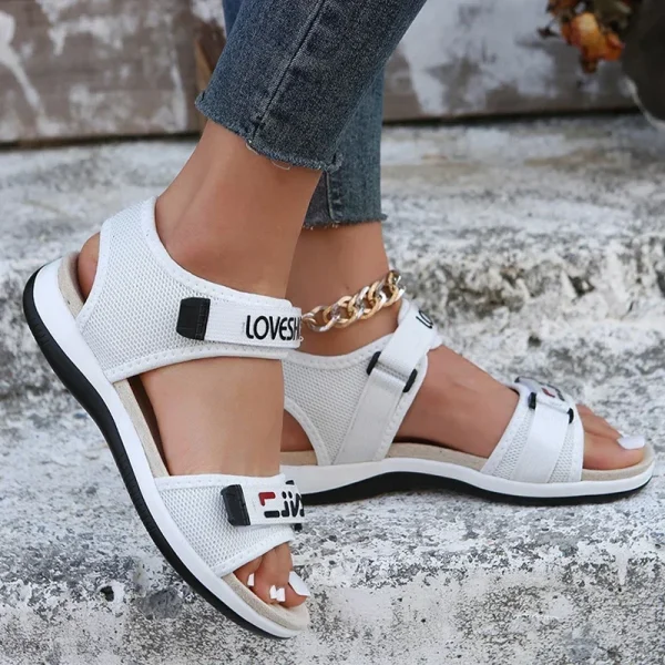 Flats Women Sport Sandals Summer Casual Shoes 2025 New Fashion Slippers Mesh Walking - Image 5