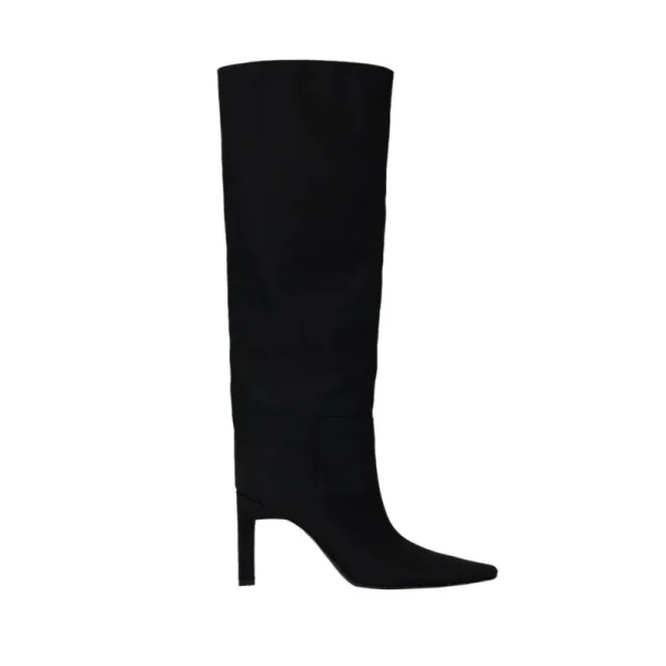 Women's Autumn and Winter Leather Boots Fashion New Knee High Boots Pointed - Image 4