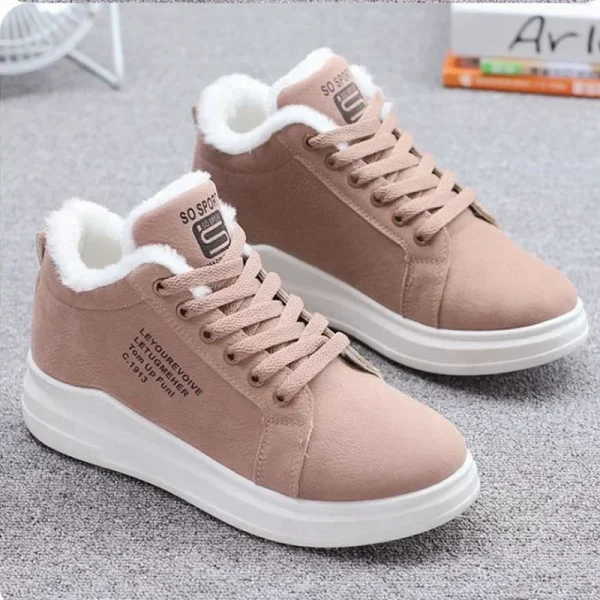 Women Ankle Boots Woman Warm Plush Vulcanized Shoes Casual Walking Sneakers - Image 2