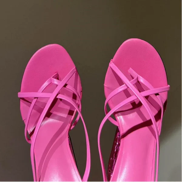 Summer New Metal Tooth Sandals, High-heeled Shoes, Fashion Shows, Women's Dresses - Image 19