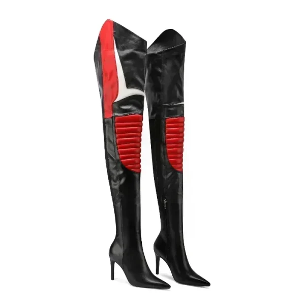 Women's New Colorful Over Knee Boots European and American Sexy Thin High Heel - Image 7