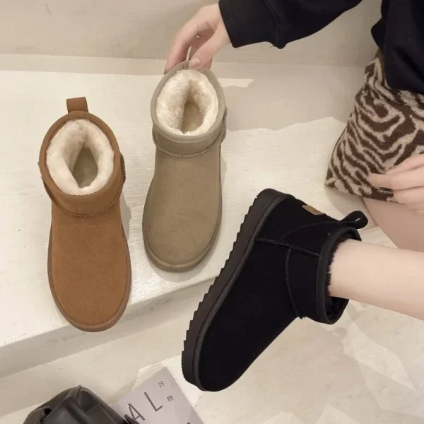 Snow Boots Women's Short Tube Thickened Cotton Shoes Non-slip Winter New Shoes - Image 6