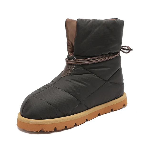 Winter Ankle Boots Women High Quality Quilted Nylon Down Snow Boots - Image 5