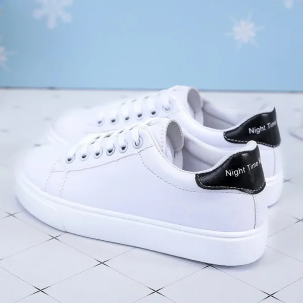 Women Sneakers 2025 Fashion Breathable  Shoes Pu Leather Platform Shoes - Image 6