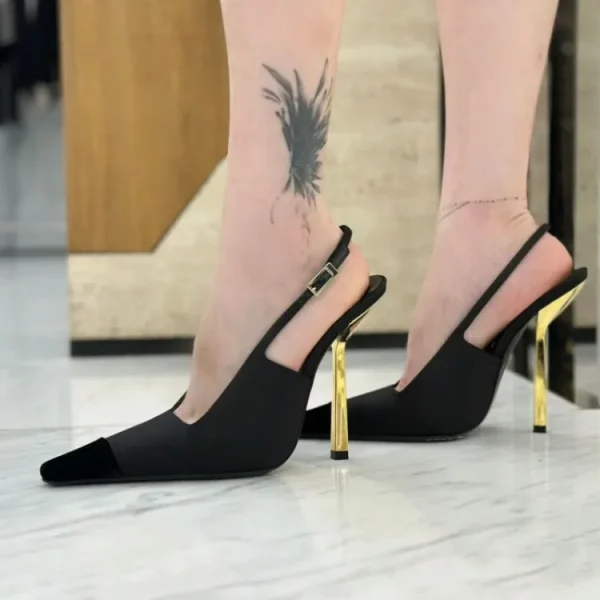 High Heels Baotou Back Air Sandals Fashion Square Head Wedding Sexy Large Size Women's Shoes - Image 8