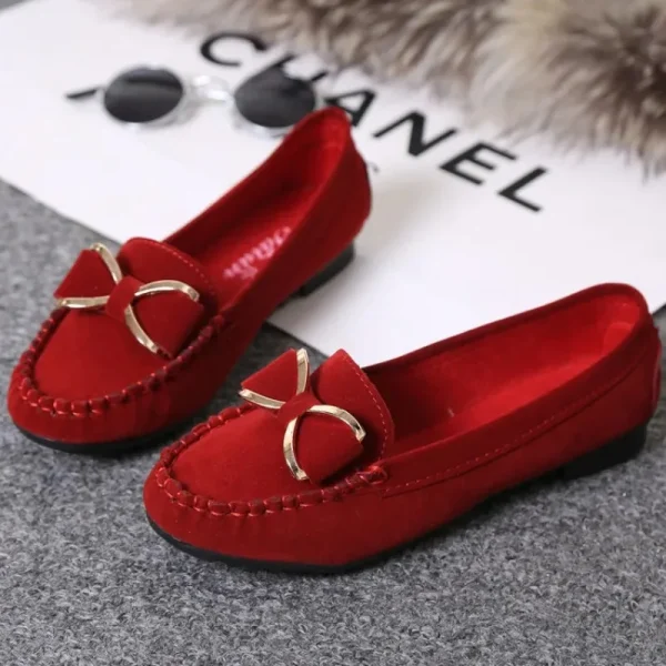 Women's Fashion Casual Lofers Flat Shoes Ladies Autumn Elegant Butterfly-Knot Comfortable Shoes - Image 6