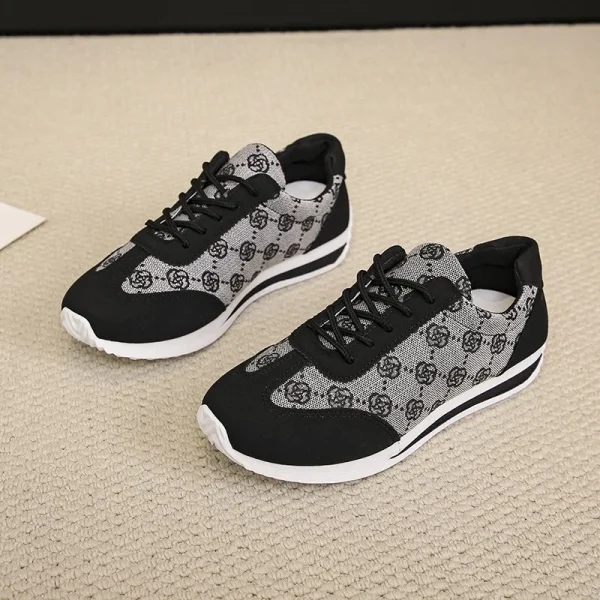 Autumn Sneakers Women Flat Casual Comfortable Shoes Fashion Versatile Lace Up - Image 3