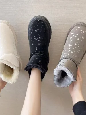 Ankle Boots Winter Boots for Women Snow Boots Women Slip on Shoes