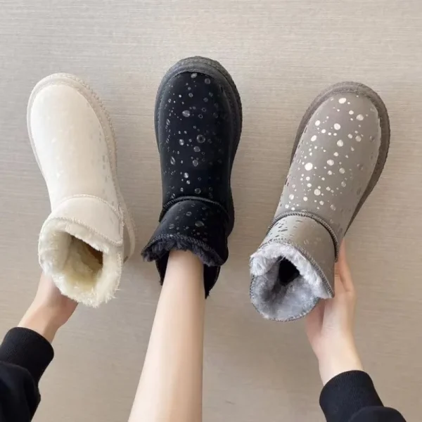 Ankle Boots Winter Boots for Women Snow Boots Women Slip on Shoes