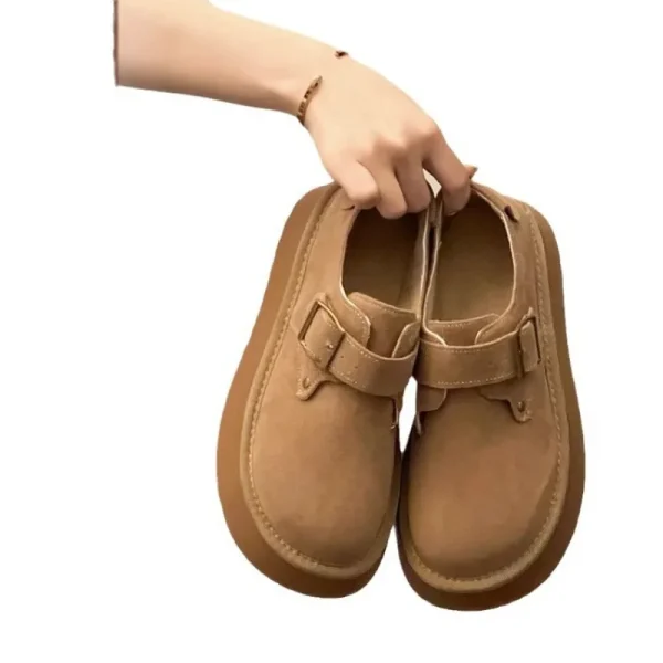 Women's Shoes Platform Female Footwear Casual Sneaker Round Toe Loafers - Image 5