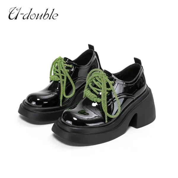 Women's Pumps Uniform Small Leather Shoes Female British Girl Black Retro Student - Image 2