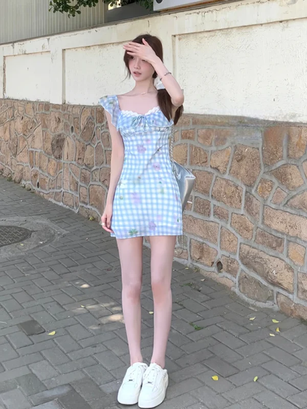 Beach Style Elegant Dress Outwear One Piece Dress Korean Fashion Hot Girls - Image 4