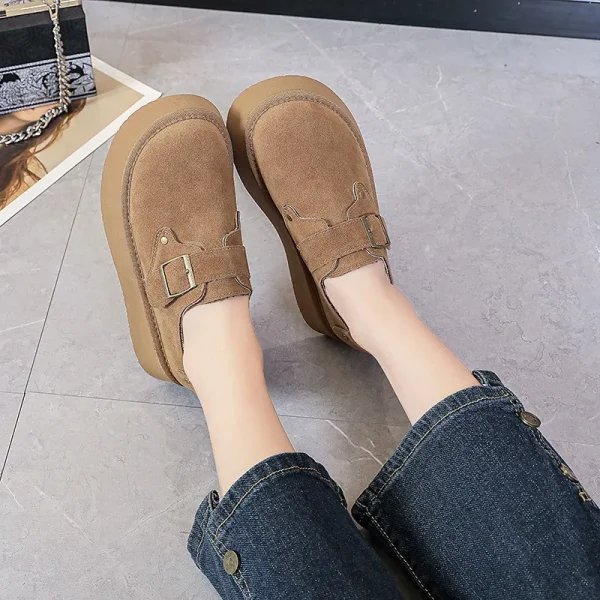 Women's Shoes Platform Female Footwear Casual Sneaker Round Toe Loafers - Image 3