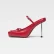 Women's New Bow Tie Slim High Heel Sandals Fashionable Square Head Strap