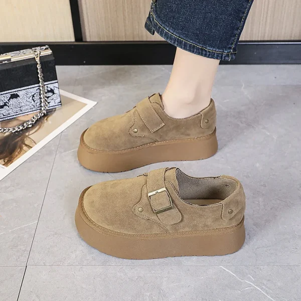 Women's Shoes Platform Female Footwear Casual Sneaker Round Toe Loafers - Image 2