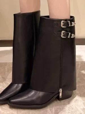 Sharp Pointed Fried Street Pants Boots For Women Long Boots 2024 Autumn