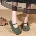 Female Ethnic Style Loafers Women Shoes Flats Trand Mary Jane Elegant Retro Fashion - Image 5