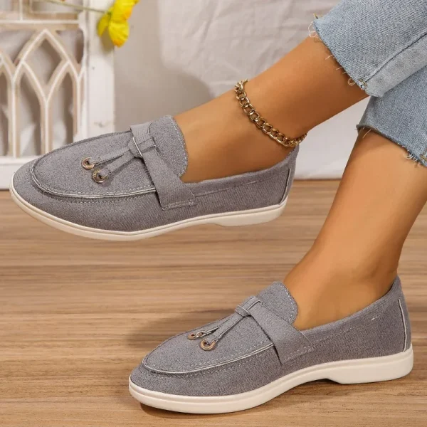 Women Loafers Slip on Ladies Flats Brand Spring Autumn Casual Flat Shoes Leather - Image 8