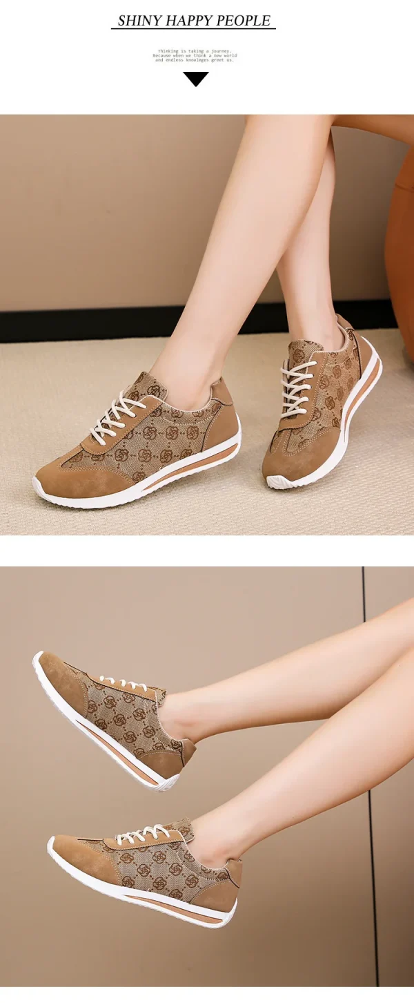 Autumn Sneakers Women Flat Casual Comfortable Shoes Fashion Versatile Lace Up - Image 8