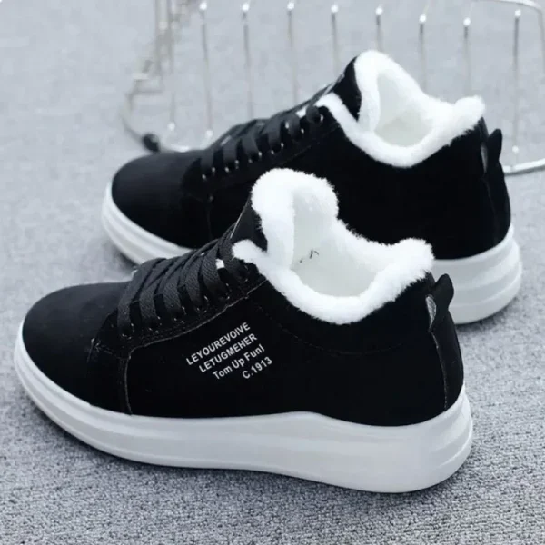 Women Ankle Boots Woman Warm Plush Vulcanized Shoes Casual Walking Sneakers - Image 4