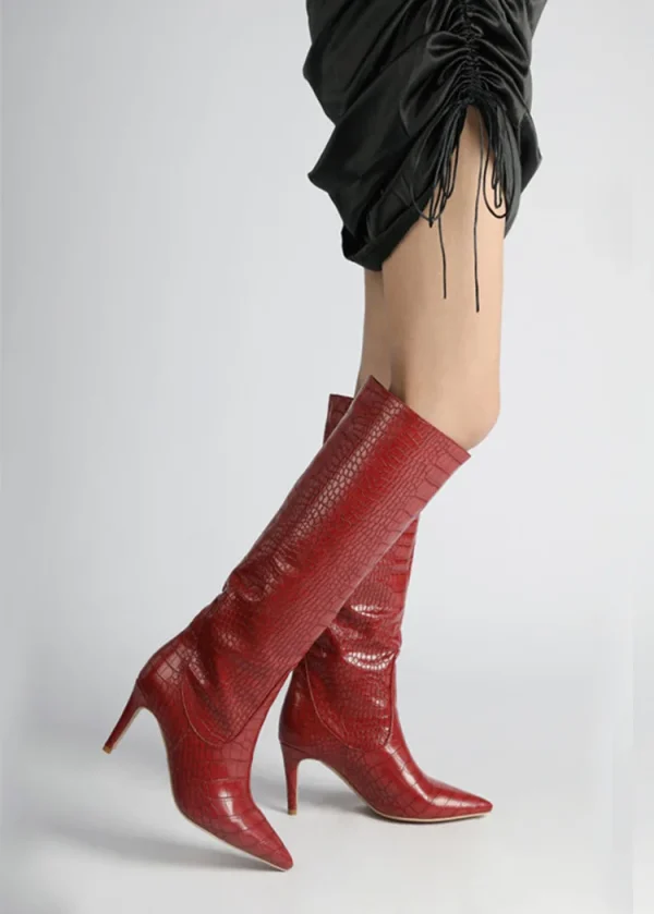 High Boots Fashion Pointed Boots Stiletto Sexy Catwalk Fashion Week Women's Shoes - Image 22