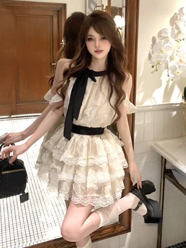 Mini Dress Women 2000s Fashion Sexy Sleeveless Dress Hot Girls - Image 2