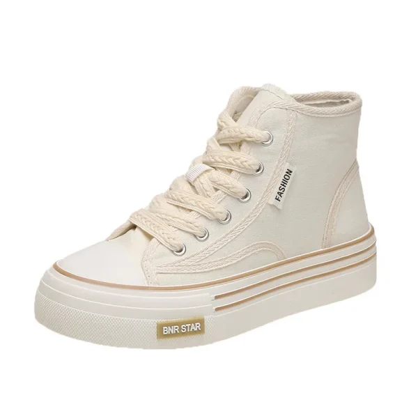 Women Platform Canvas Shoes Height Increasing Chunky Sneakers For youth girls - Image 5