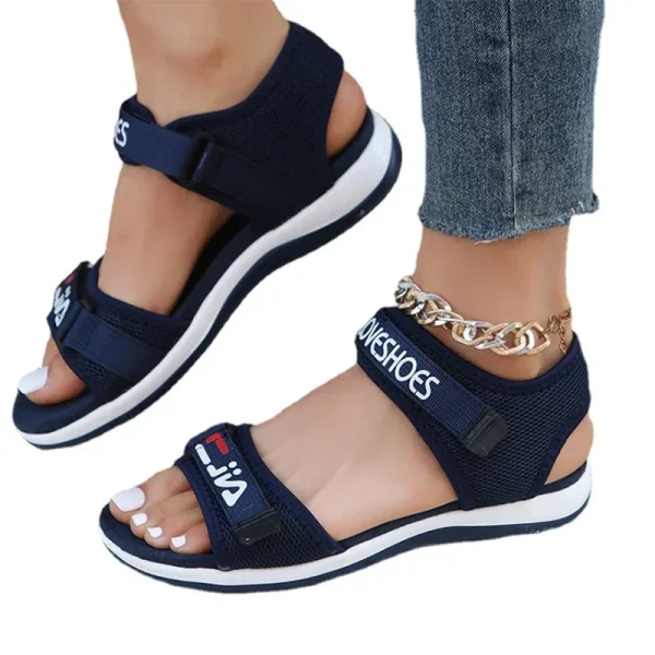 Flats Women Sport Sandals Summer Casual Shoes 2025 New Fashion Slippers Mesh Walking - Image 6