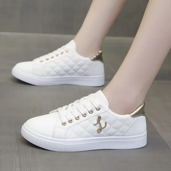 Women's Sneakers Fashion Breathable Flat Shoes Woman Soft Sole Walking - Image 4