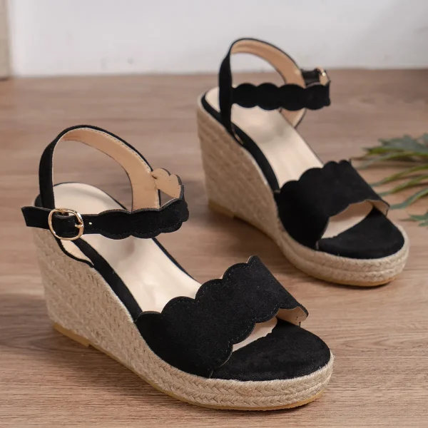 Sapatos Mulher Wedge Heels for Women with Closed Toe Wedge Sandals