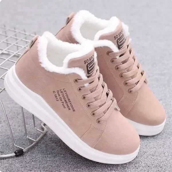 Women Ankle Boots Woman Warm Plush Vulcanized Shoes Casual Walking Sneakers - Image 5