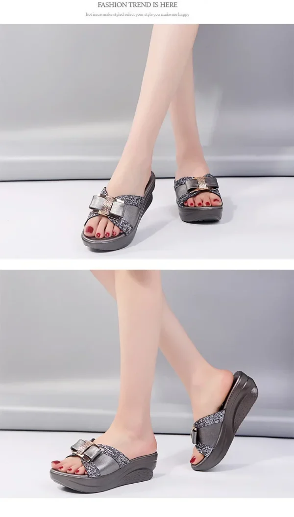 Women's Fashion Slippers Women Fashion Platform High Heel Female Flipflop Shoes - Image 11