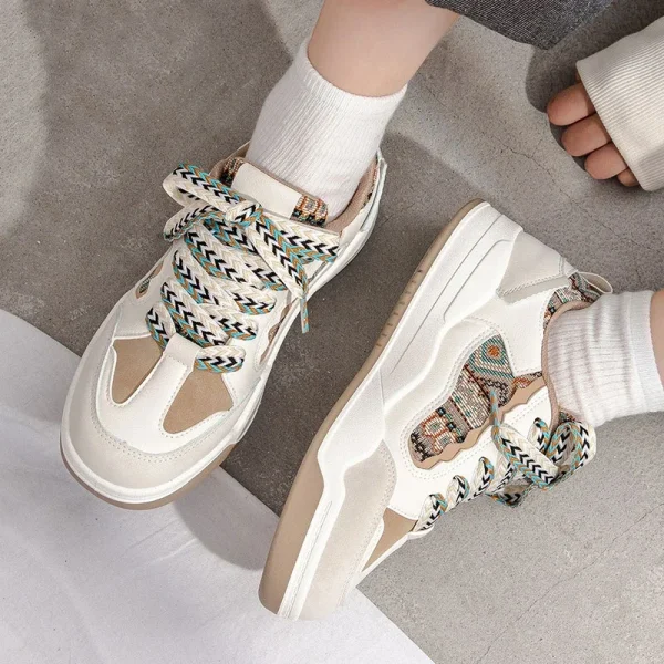 Fashion Women's Shoes Spring Casual Thick Sole Designer Sneakers Girls