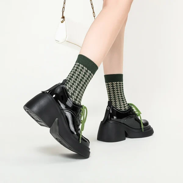 Women's Pumps Uniform Small Leather Shoes Female British Girl Black Retro Student - Image 5