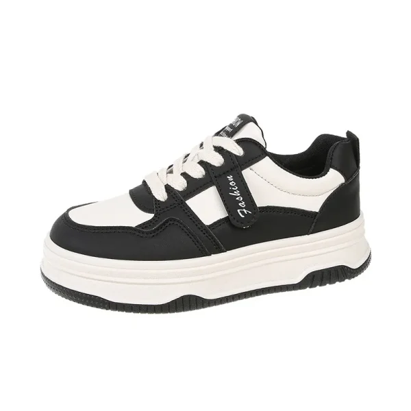 Popular Women's White Shoes Spring Arrival Versatile Thick Base Casual Shoes - Image 5