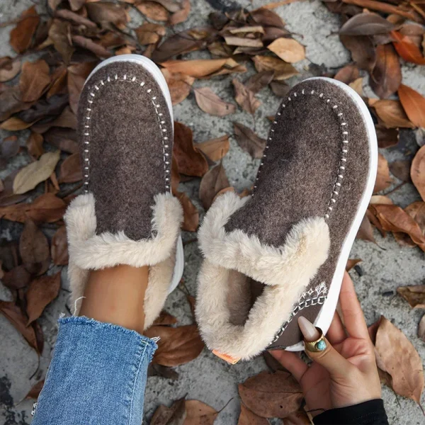 Winter Flats Women Snow Ankle Boots Short Plush Cotton Shoes Winter Designer Warm Casual Shoes - Image 5