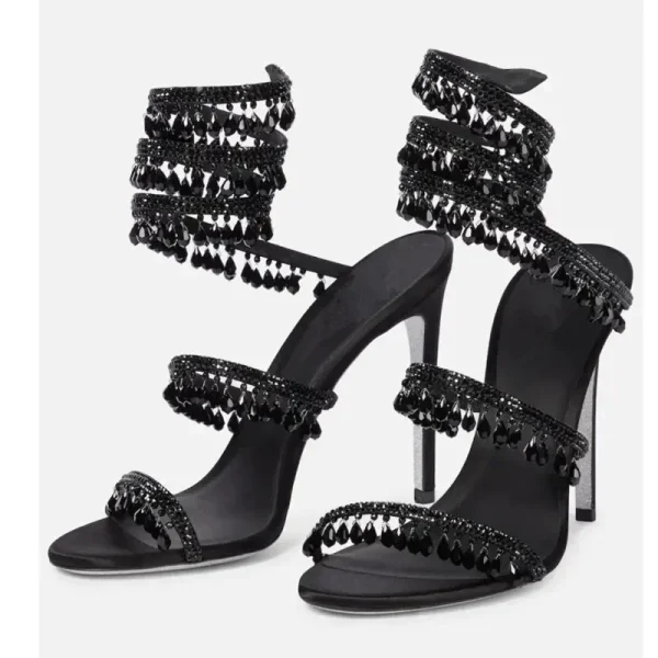 Women's New Rhinestone Sandals Fashion Crystal Women's Sandals - Image 4