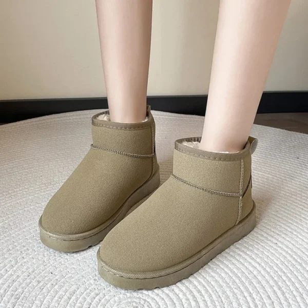 Women's Shoes Australian Boots Winter Footwear Round Toe Flat Heel Boots-Women Fashion - Image 6