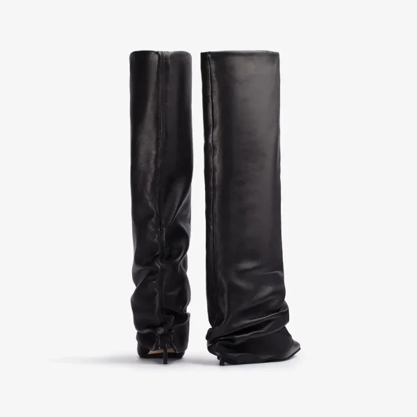 Fashion Slender Heels Knee Length Women's Boots Pointed Sleeve Skirt Boots Autumn - Image 4