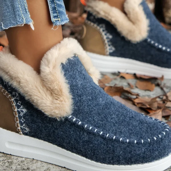 Winter Flats Women Snow Ankle Boots Short Plush Cotton Shoes Winter Designer Warm Casual Shoes - Image 11