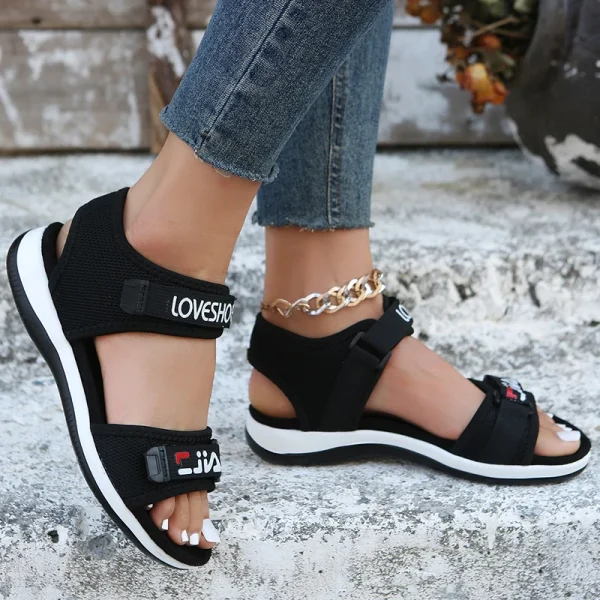 Flats Women Sport Sandals Summer Casual Shoes 2025 New Fashion Slippers Mesh Walking - Image 10