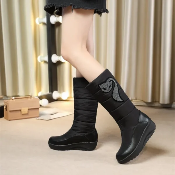 Women's Snow Boots Non-slip Waterproof Winter Women's Boots Women's Winter Shoes Cotton Shoes - Image 3