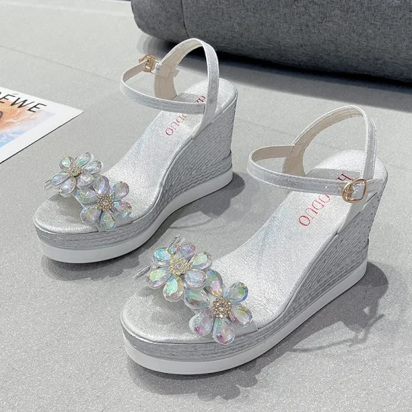 Ladies Summer Sandals Platform Sandals Open Toe Wedge Platform Sandals - Image 6