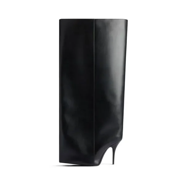 High Heels Knee Length Women's Boots Fashion Walk Party Women's Large Mid Size Boots - Image 3