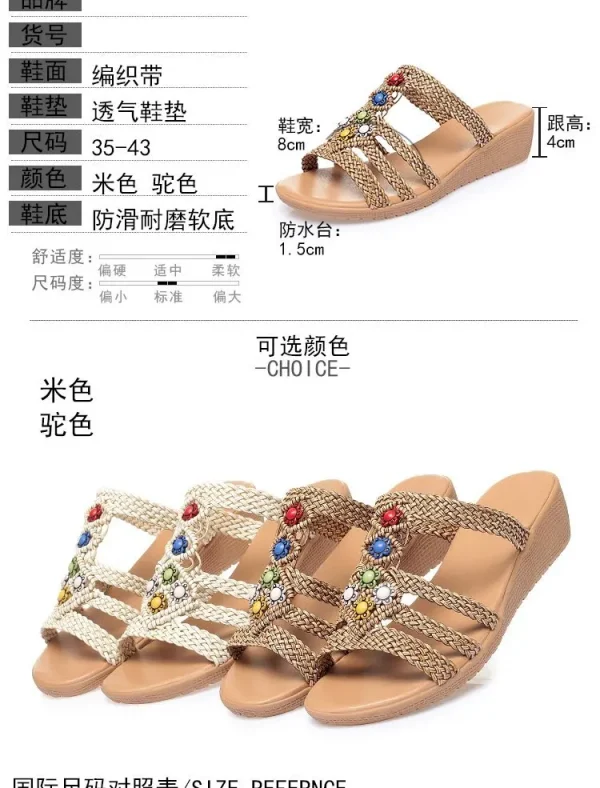 Platform Female Slippers, 2025 Summer Fashion New Beach Shoes - Image 7