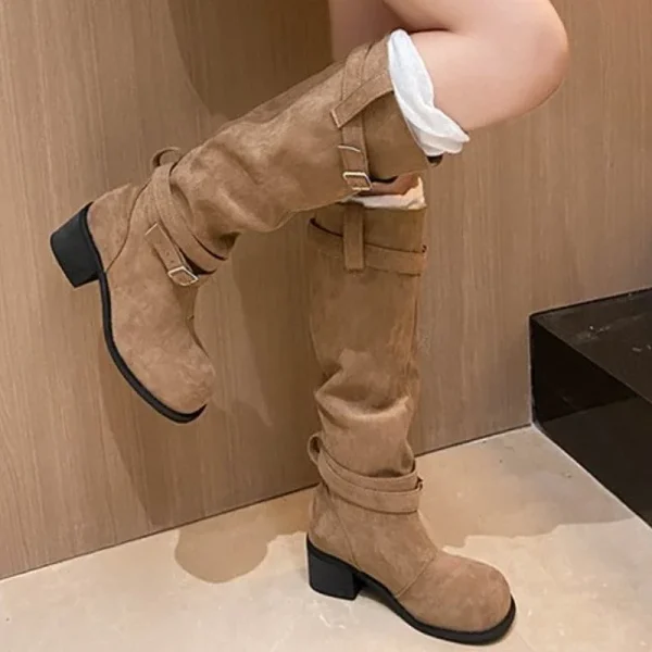 Vintage Detachable Boot Barrel Western Boots for Women Boot Shoes