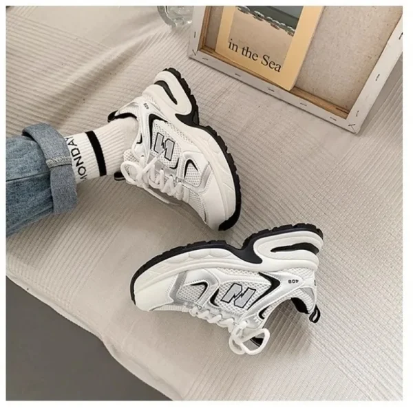 Women's Sneakers Luxury Designer Fashion Casual Sneakers White Breathable Tennis Shoes Low Top Vulcanized Shoes